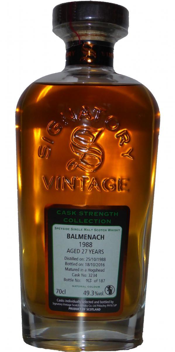 Balmenach 1988 SV Cask Strength Collection