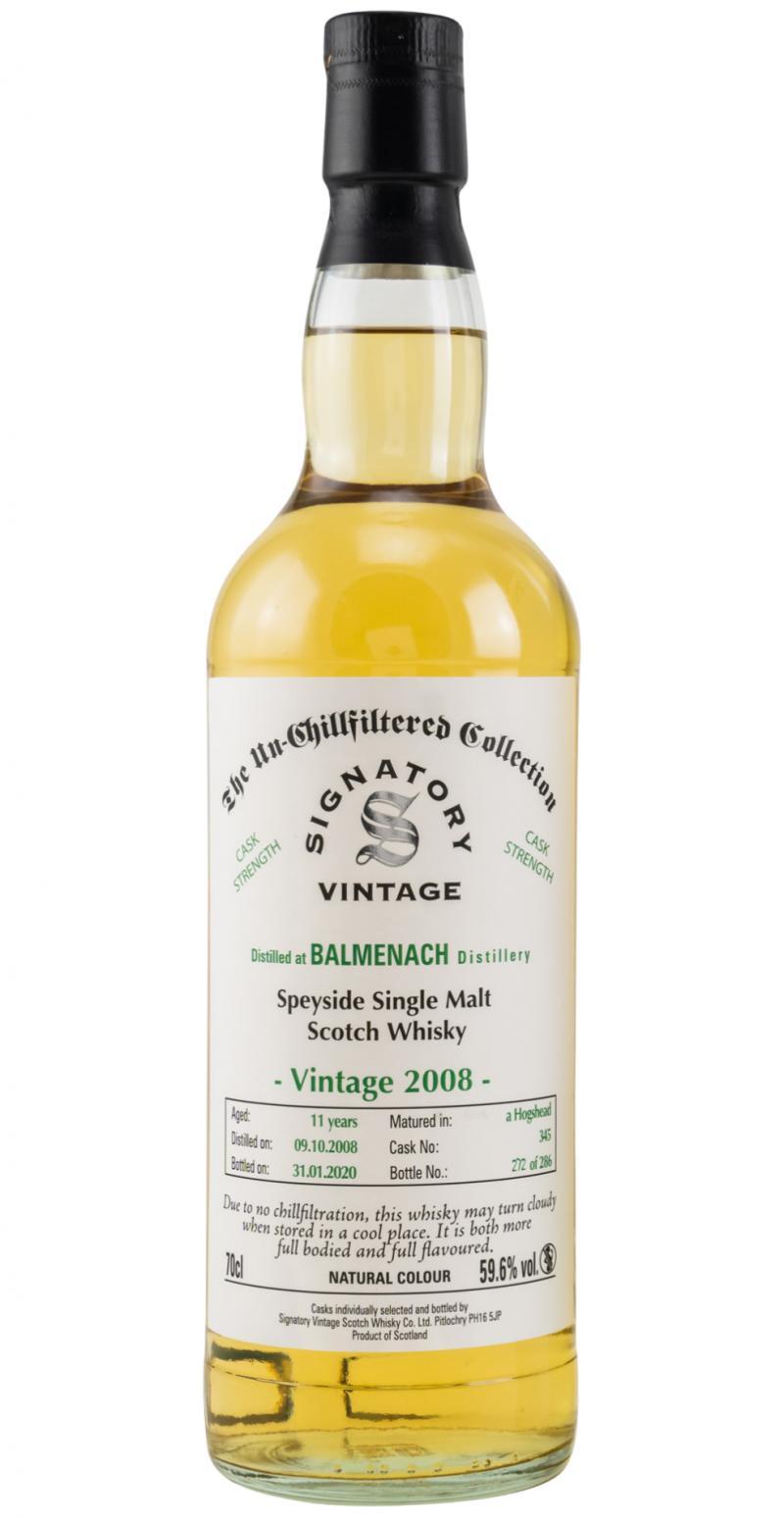 Balmenach 2008 SV The Un-Chillfiltered Collection