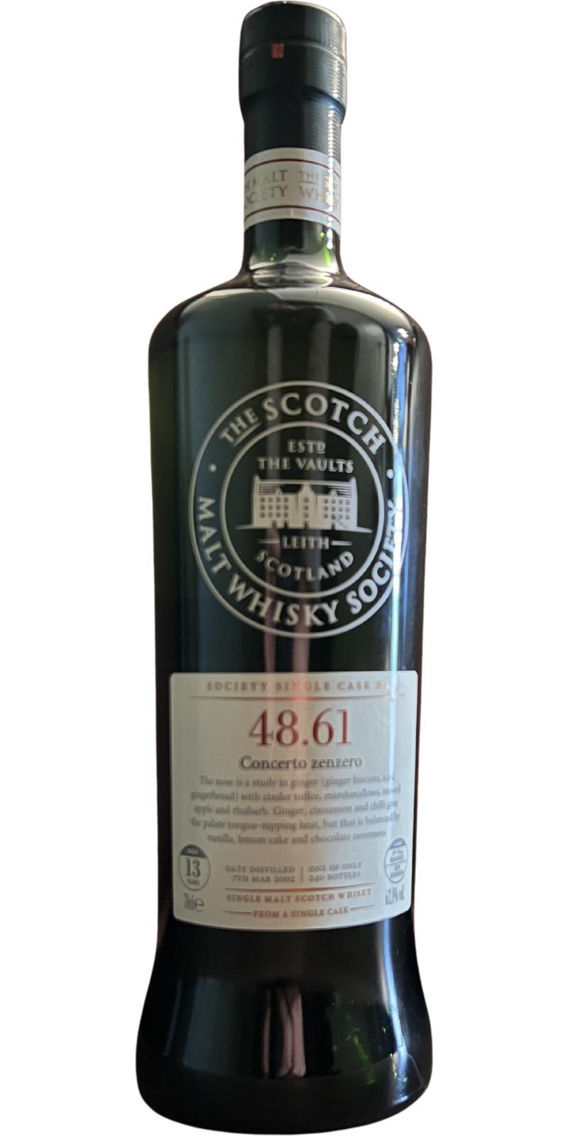 Balmenach 2002 SMWS 48.61 Concerto zenzero