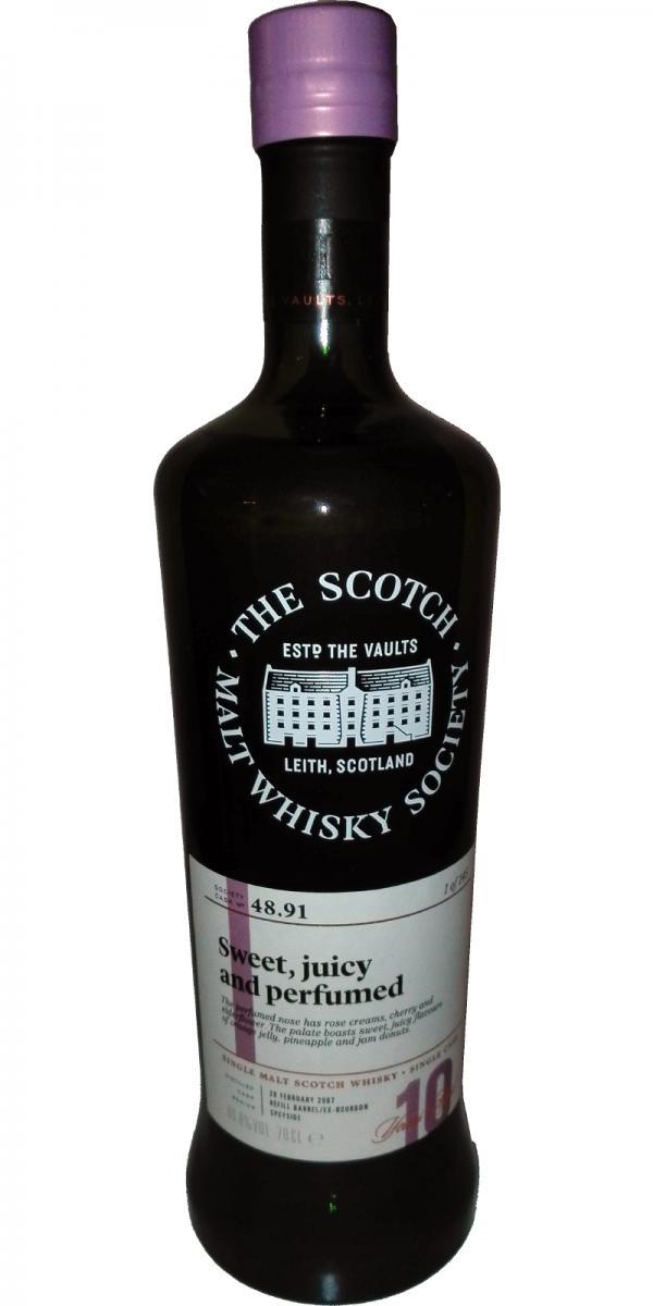 Balmenach 2007 SMWS 48.91 Sweet, juicy and perfumed