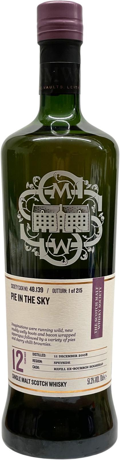 Balmenach 2008 SMWS 48.139 Pie in the sky