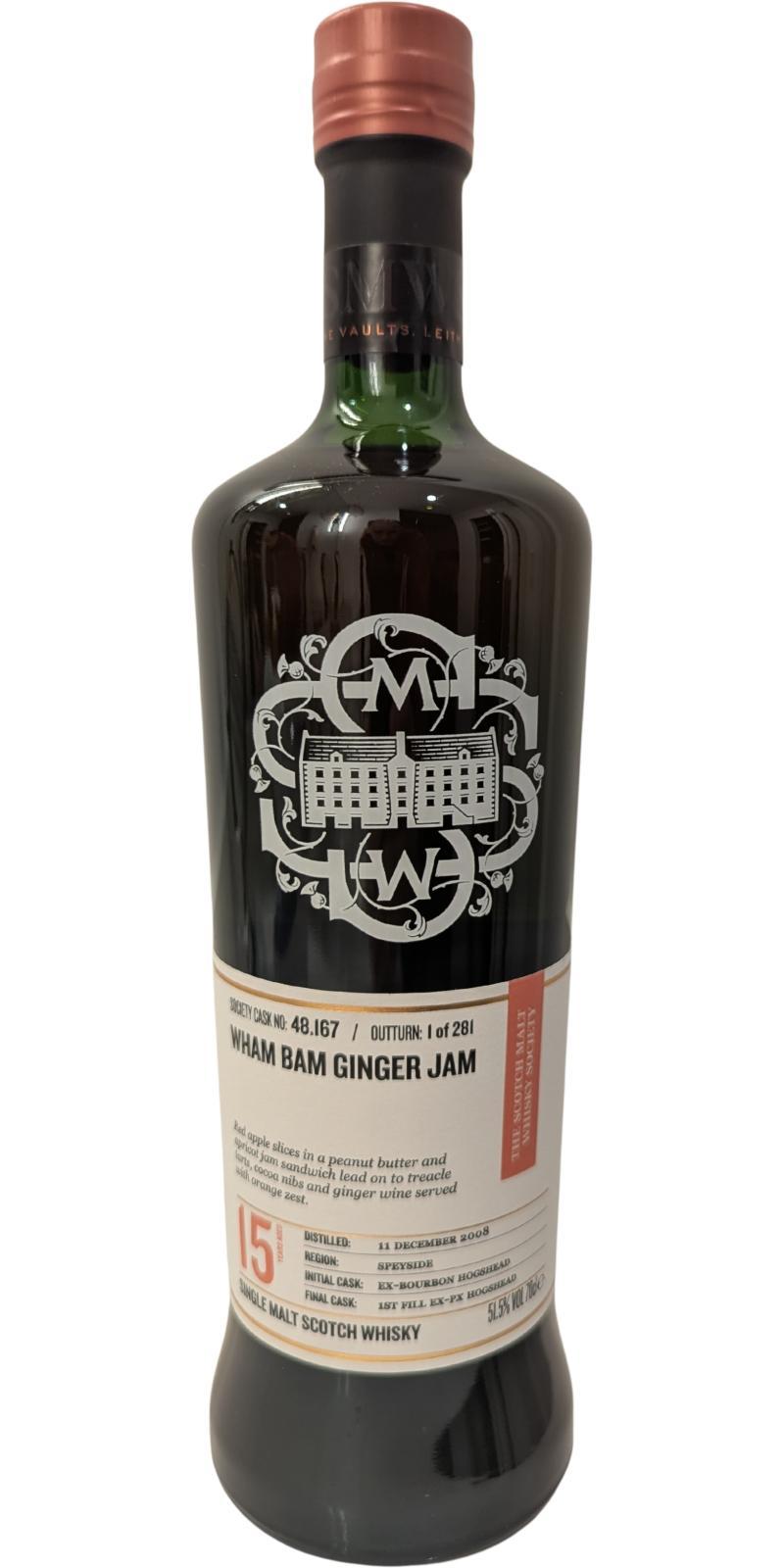 Balmenach 2008 SMWS 48.167 Wham bam ginger jam