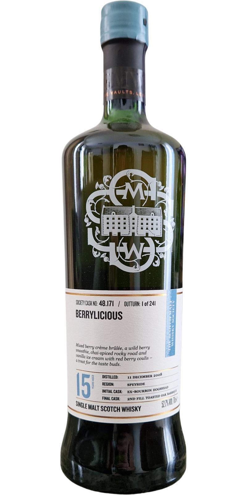 Balmenach 2008 SMWS 48.171 Berrylicious