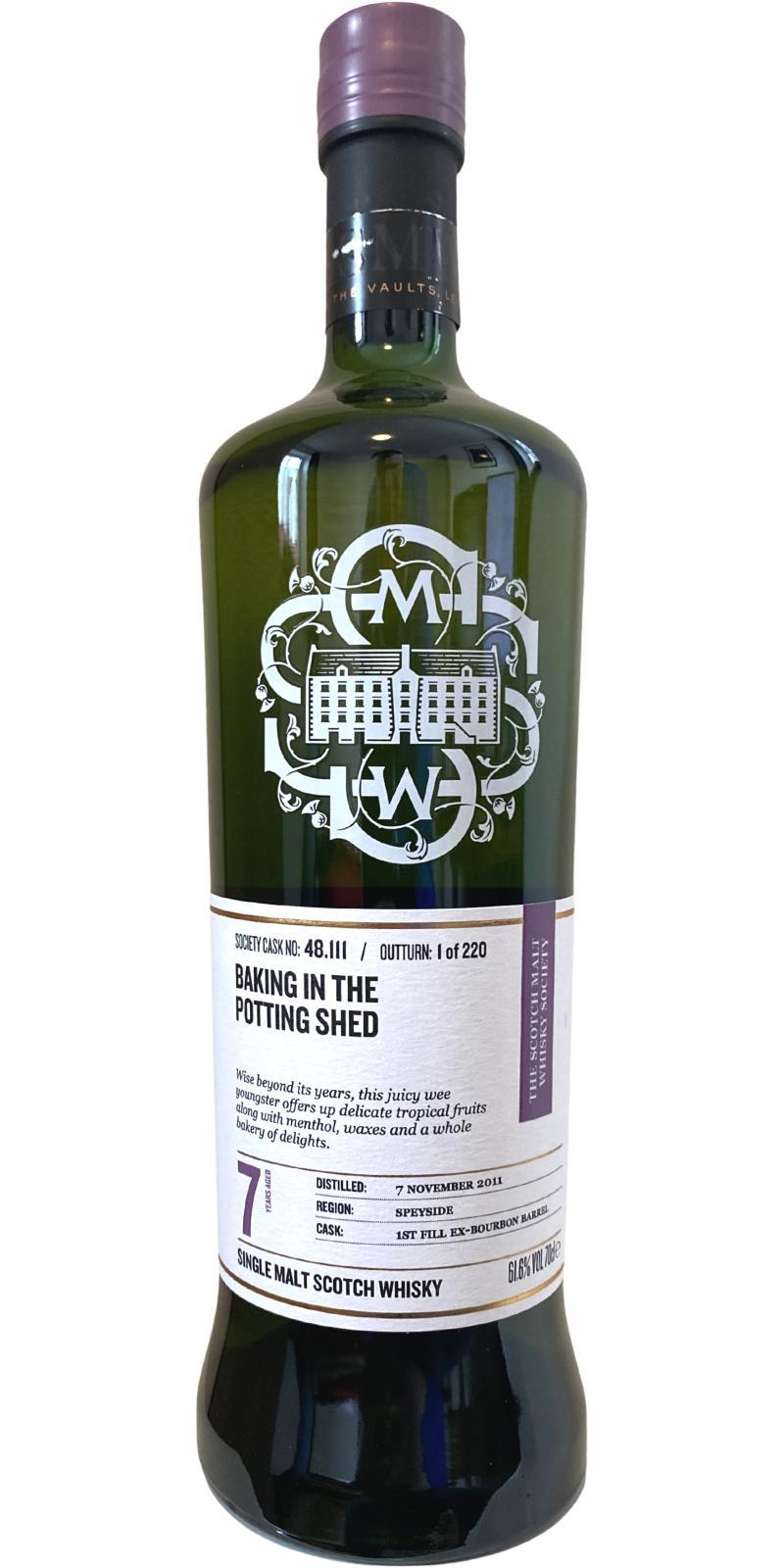 Balmenach 2011 SMWS 48.111 Baking in the potting shed