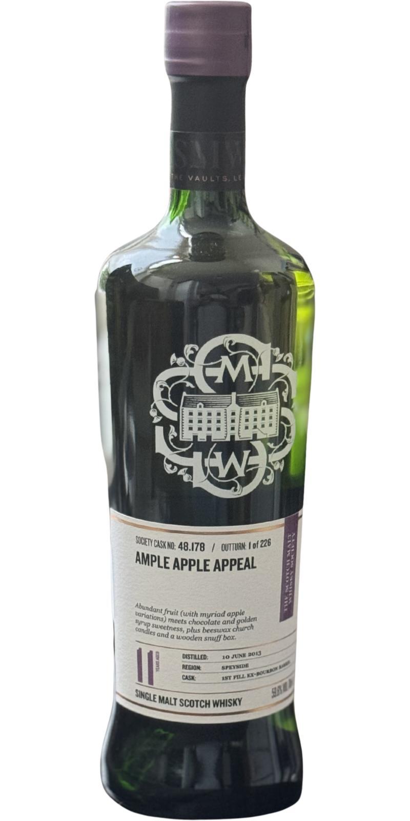 Balmenach 2013 SMWS 48.178 Ample apple appeal