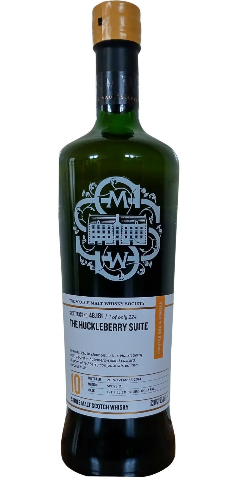 Balmenach 2014 SMWS 48.181 The huckleberry suite