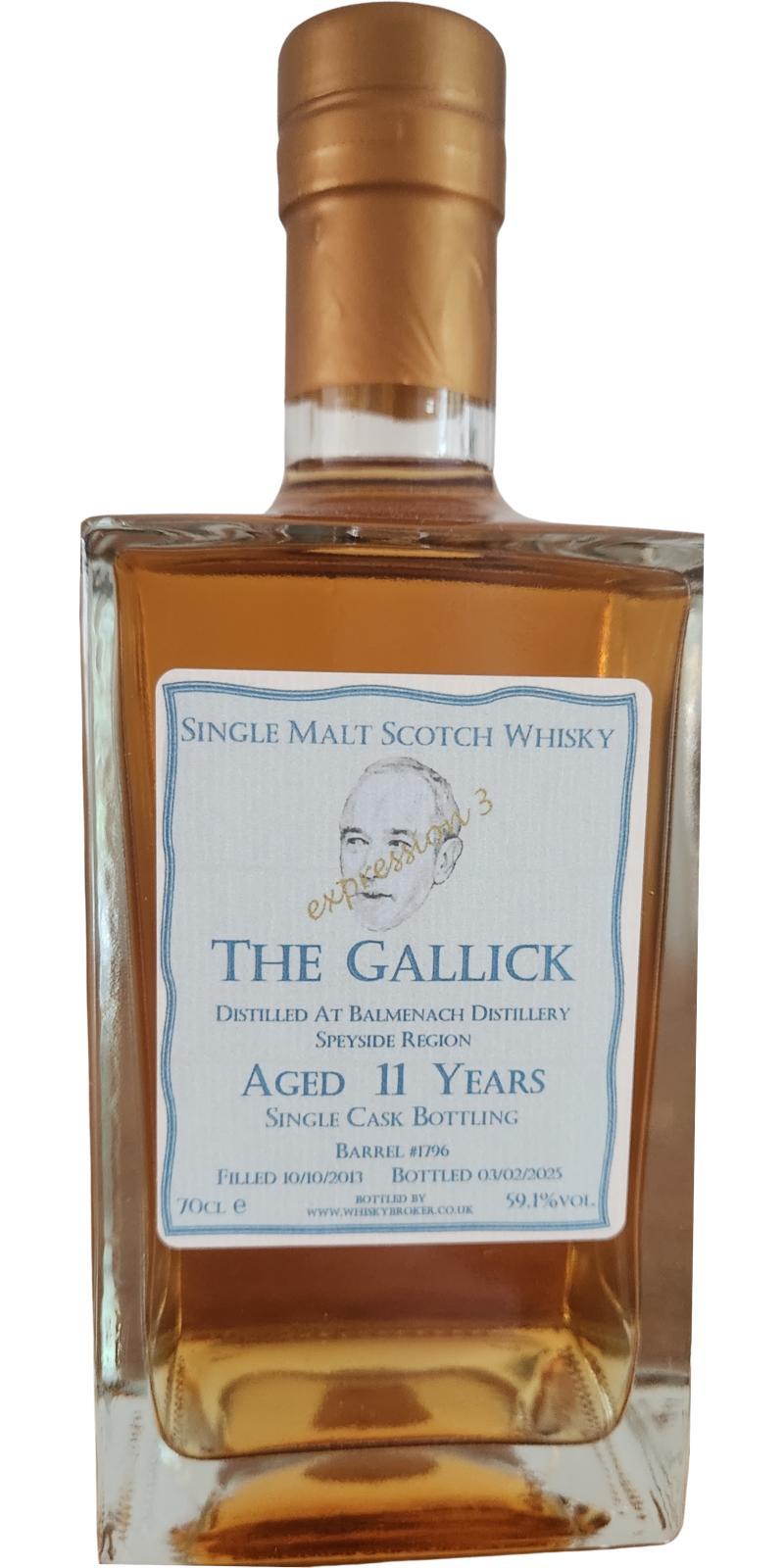 Balmenach 2013 WhB The Gallick