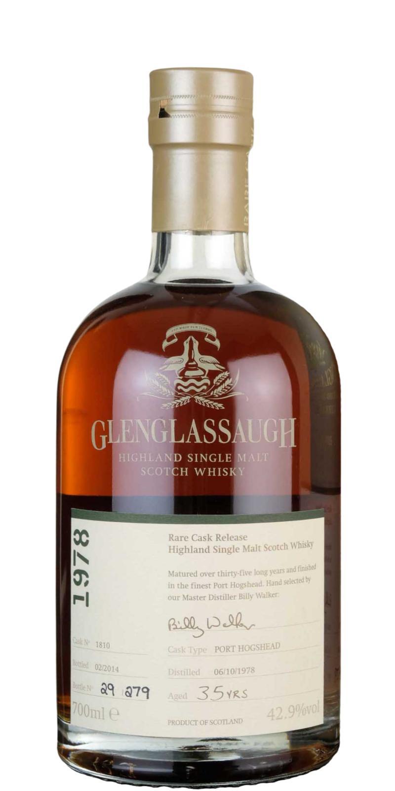 Glenglassaugh 1978  Rare Cask Release - Batch 1