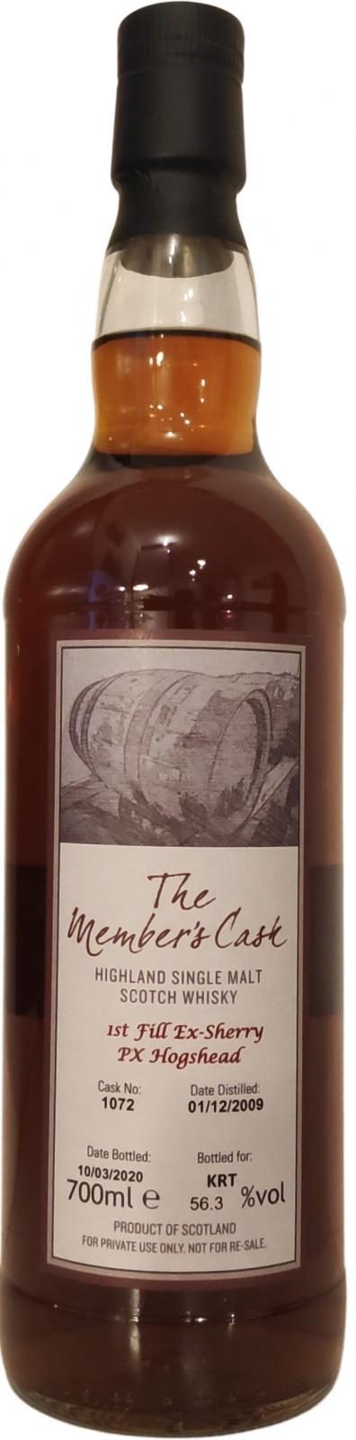 Glenglassaugh 2009  The Member's Cask