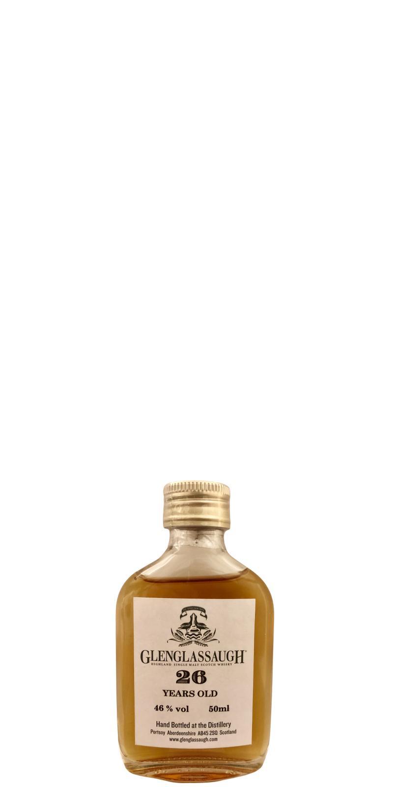 Glenglassaugh 26-year-old  Miniature - Hand Bottled at the Distillery