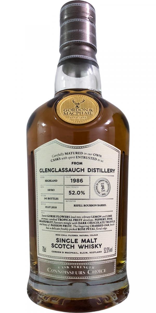 Glenglassaugh 1986 GM  Connoisseurs Choice - Cask Strength