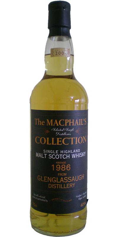 Glenglassaugh 1986 GM  The MacPhail's Collection