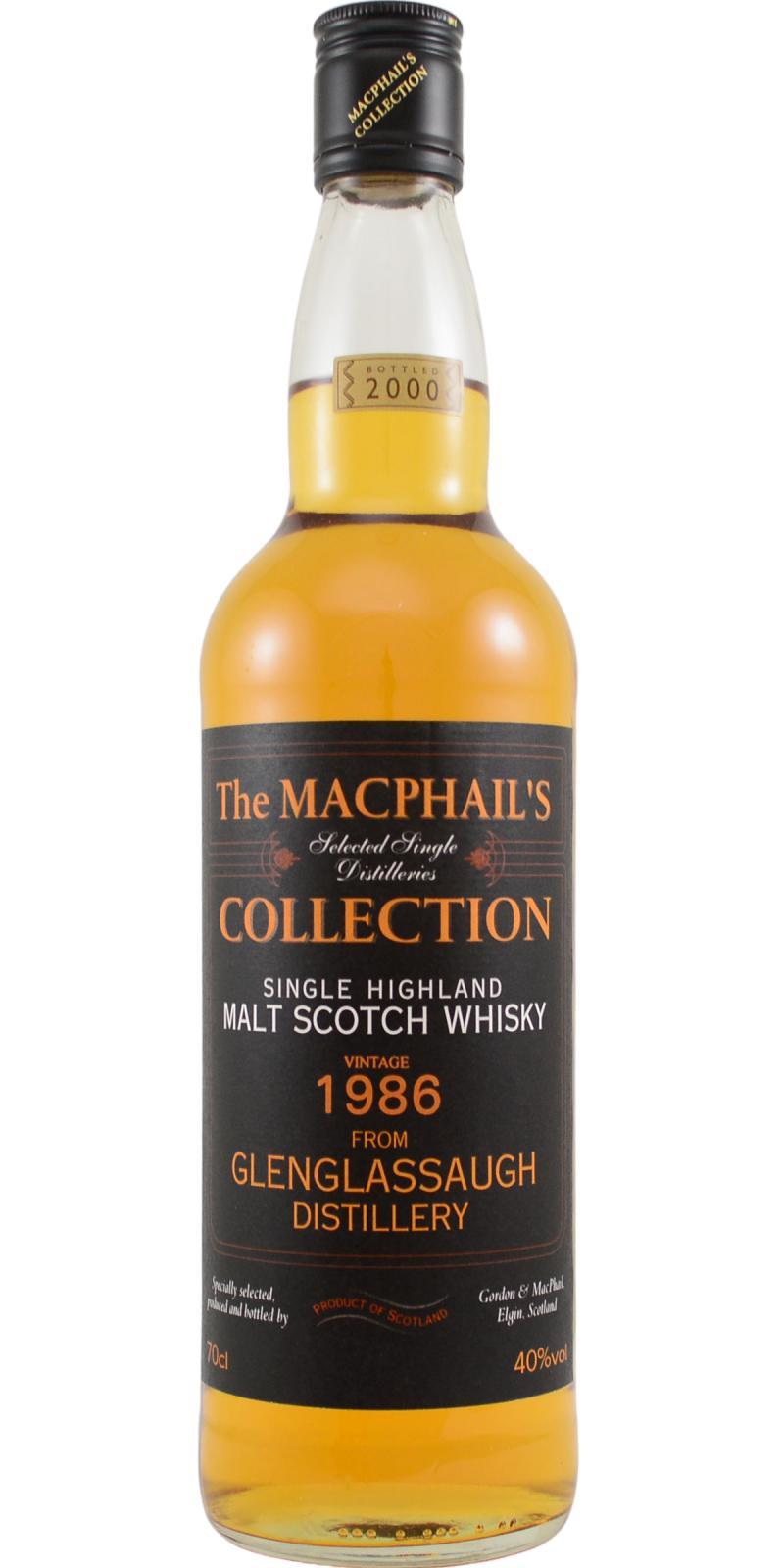 Glenglassaugh 1986 GM  The MacPhail's Collection