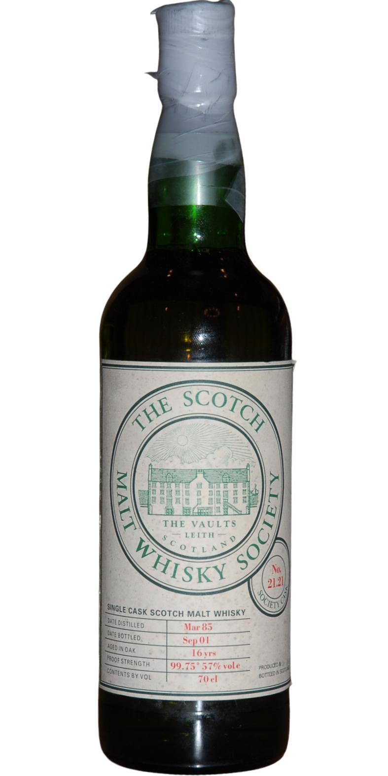 Glenglassaugh 1985 SMWS 21.21