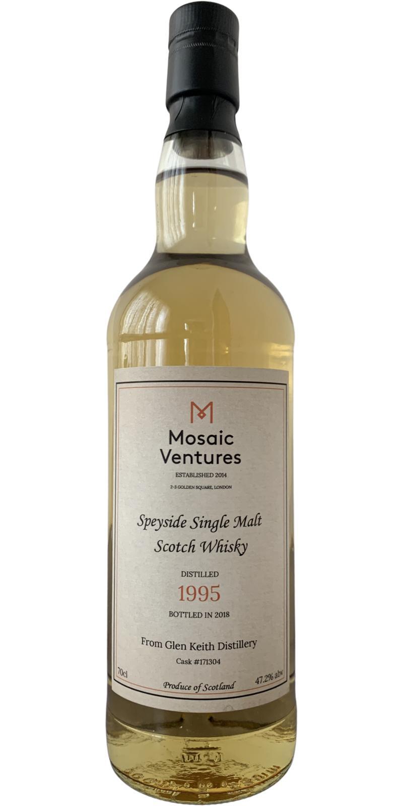 Glen Keith 1995 UD  Speyside Single Malt Scotch Whisky