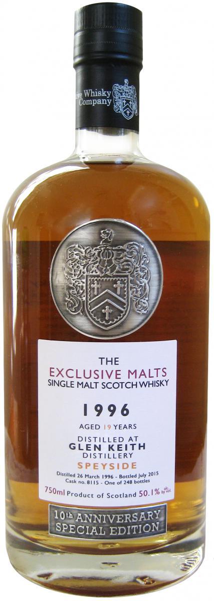 Glen Keith 1996 CWC  The Exclusive Malts