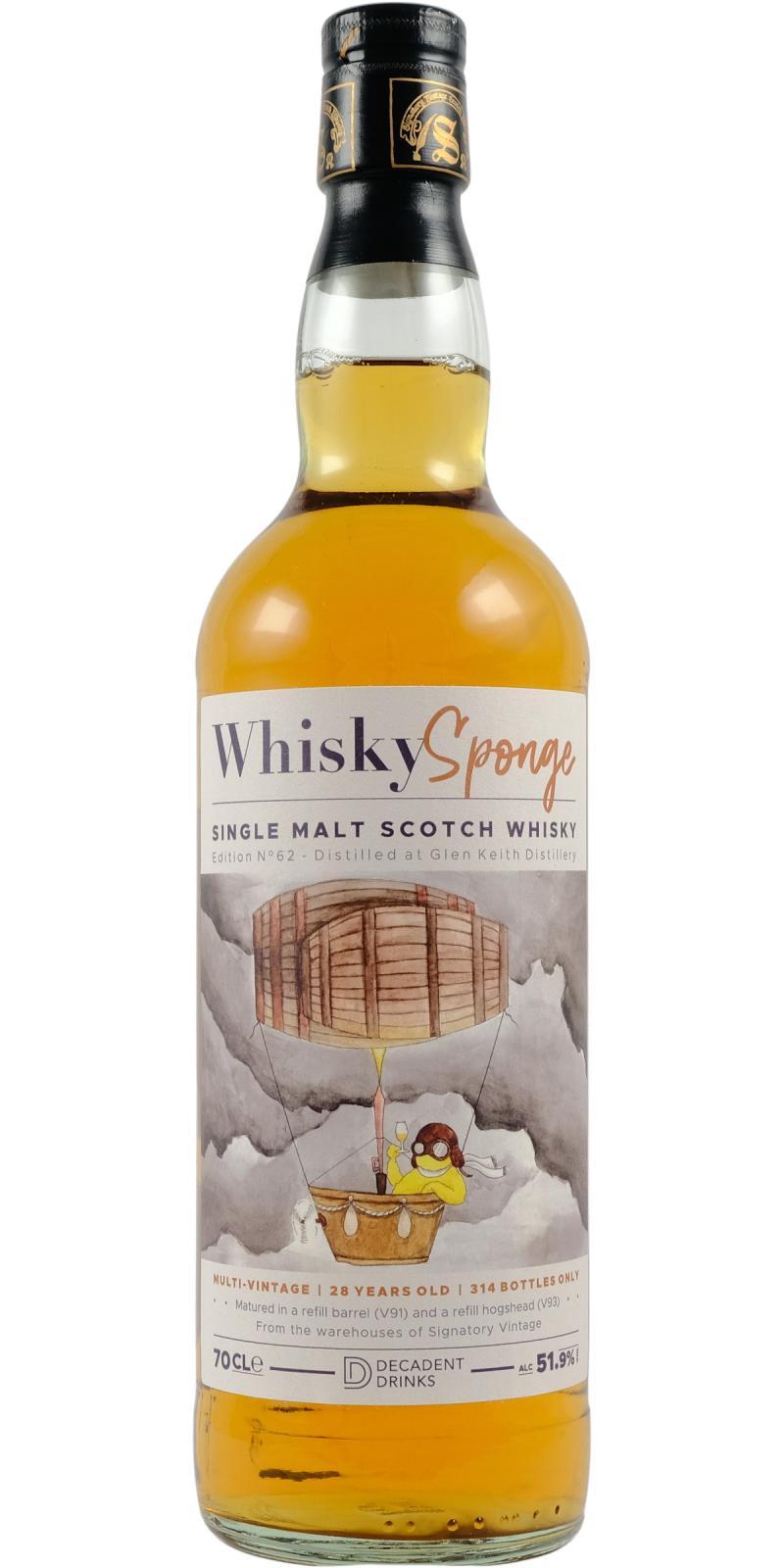 Glen Keith 1993 DeDr  Whisky Sponge