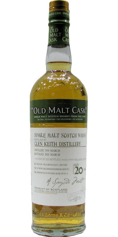 Glen Keith 1990 DL  The Old Malt Cask