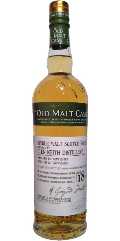 Glen Keith 1993 DL  The Old Malt Cask