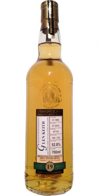 Glen Keith 1993 DT  Dimensions