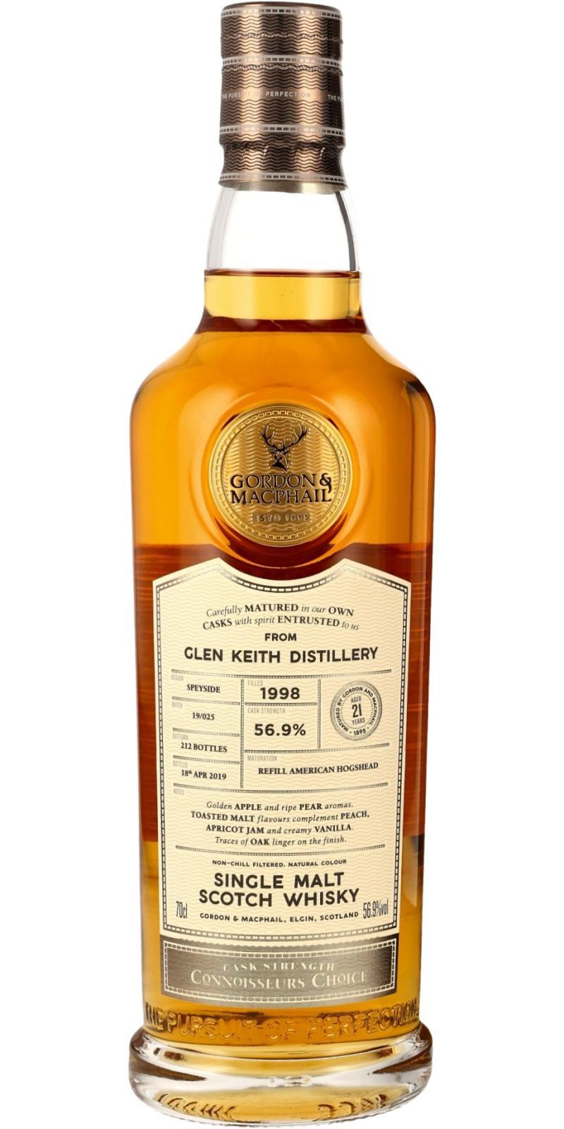Glen Keith 1998 GM  Connoisseurs Choice - Cask Strength