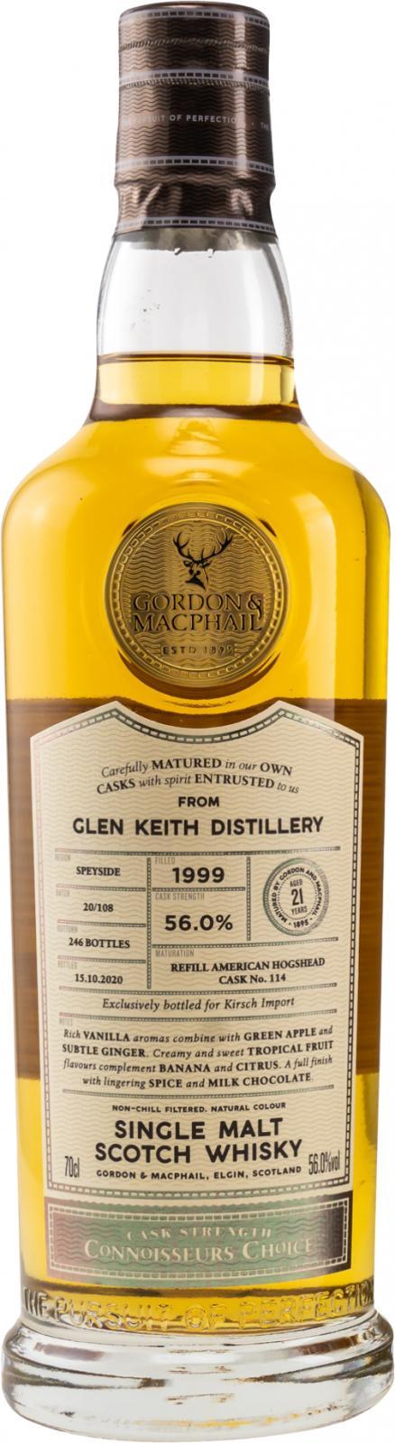 Glen Keith 1999 GM  Connoisseurs Choice - Cask Strength