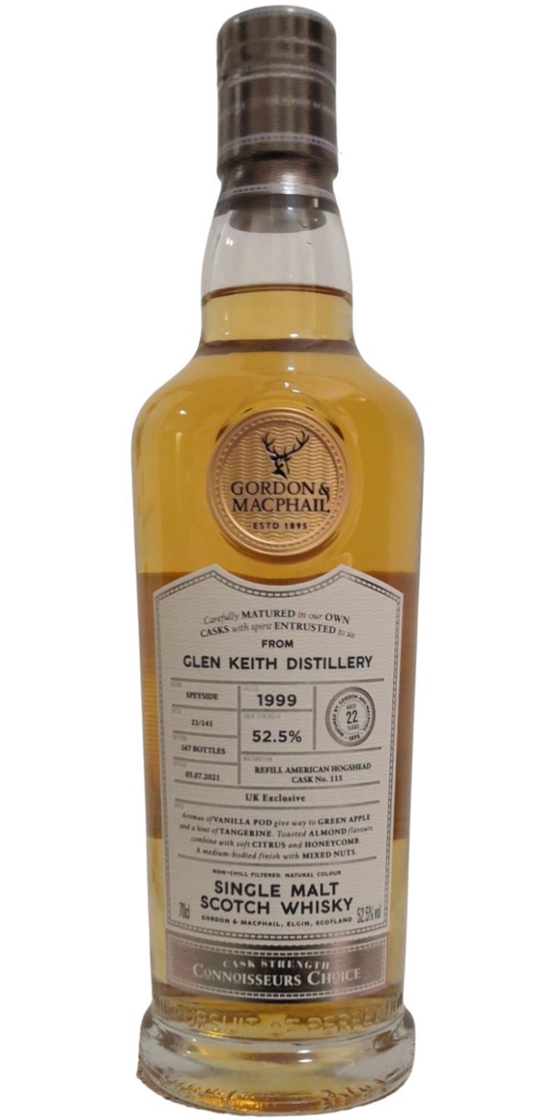 Glen Keith 1999 GM  Connoisseurs Choice - Cask Strength