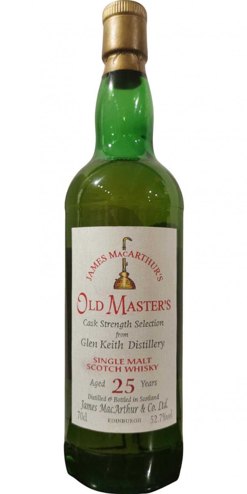Glen Keith 25-year-old JM  Old Master's - Cask Strength Selection