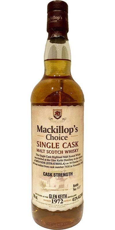 Glen Keith 1972 McC  Single Cask - Cask Strength