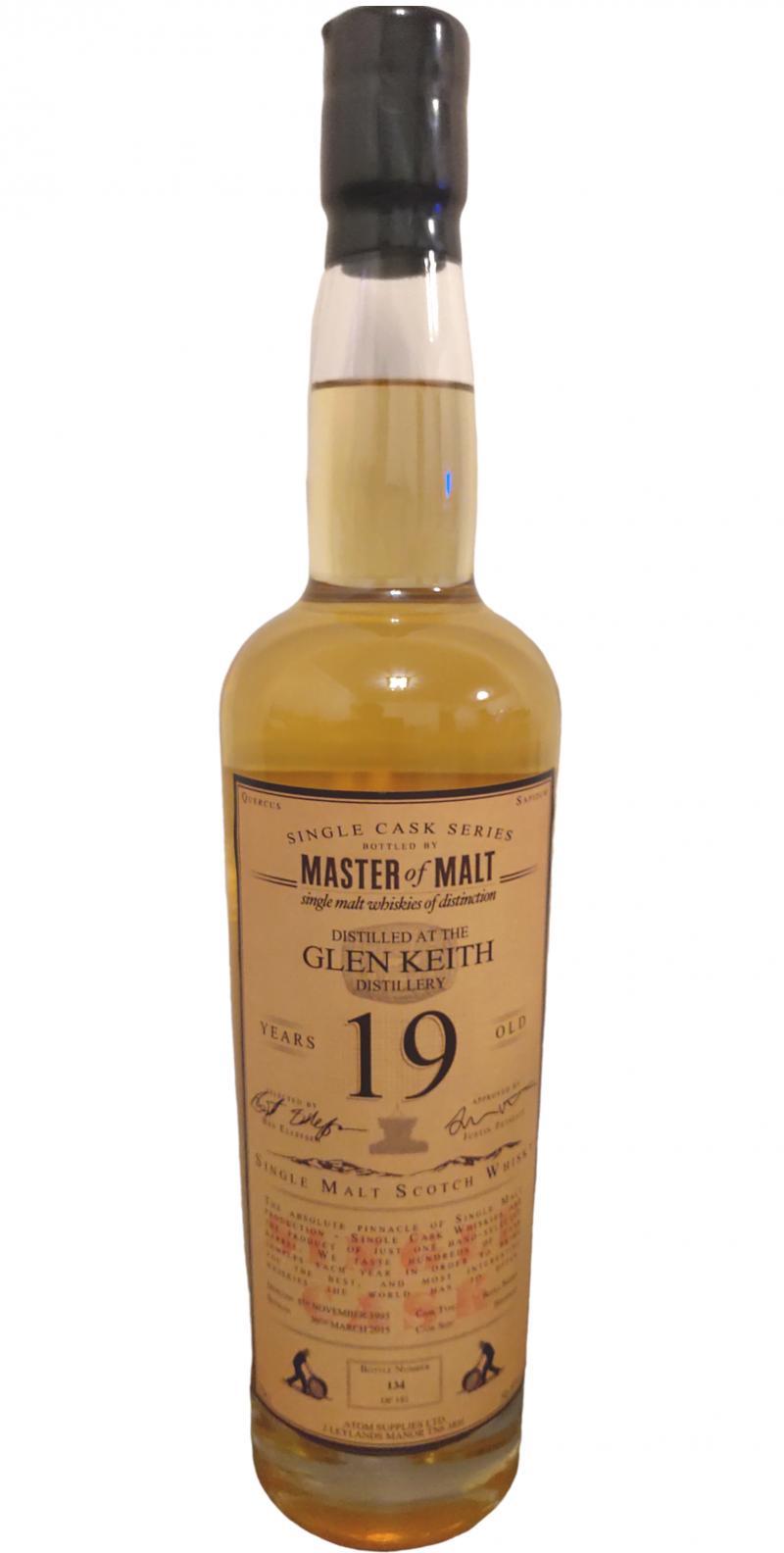 Glen Keith 1995 MoM  Single Cask Series