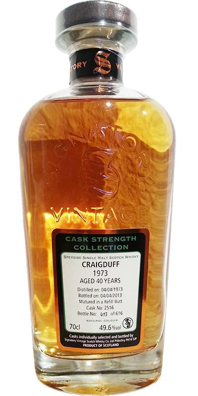 Craigduff 1973 SV  Cask Strength Collection