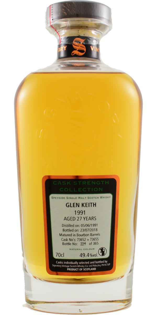 Glen Keith 1991 SV  Cask Strength Collection