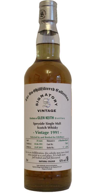 Glen Keith 1991 SV  The Un-Chillfiltered Collection