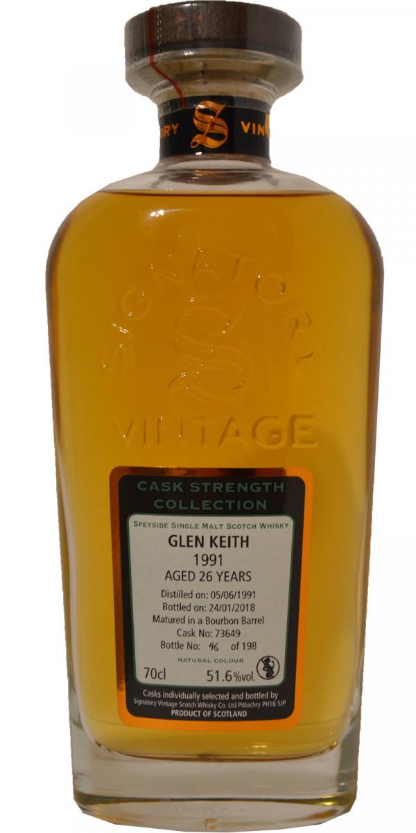 Glen Keith 1991 SV  Cask Strength Collection