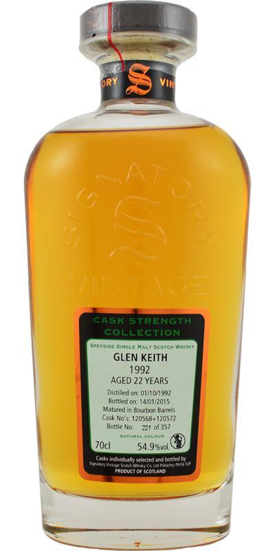 Glen Keith 1992 SV  Cask Strength Collection
