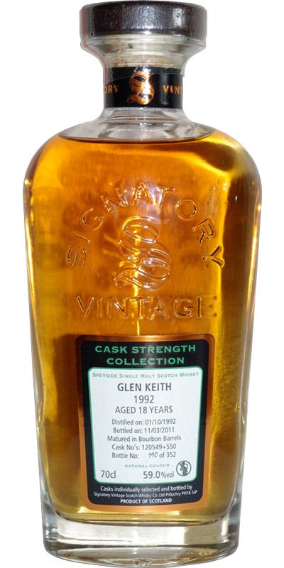 Glen Keith 1992 SV  Cask Strength Collection