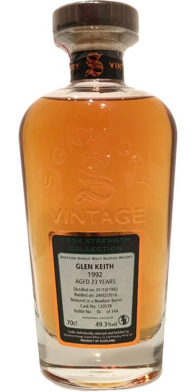 Glen Keith 1992 SV  Cask Strength Collection