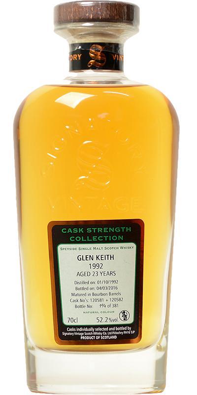 Glen Keith 1992 SV  Cask Strength Collection
