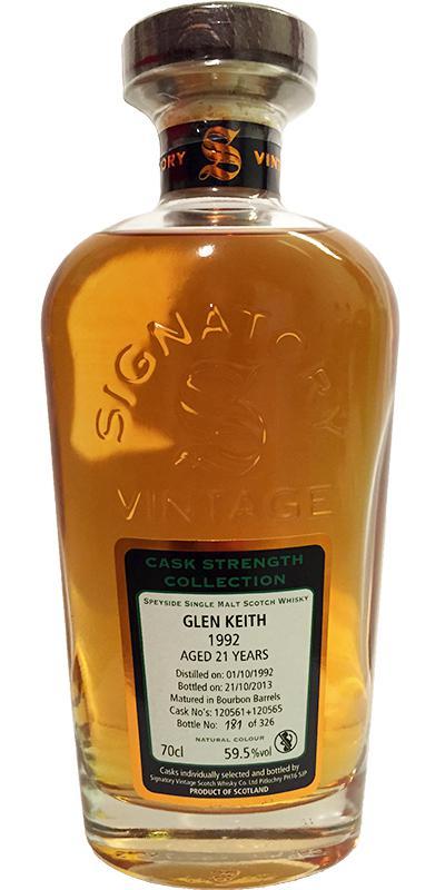 Glen Keith 1992 SV  Cask Strength Collection