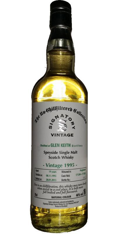 Glen Keith 1995 SV  The Un-Chillfiltered Collection