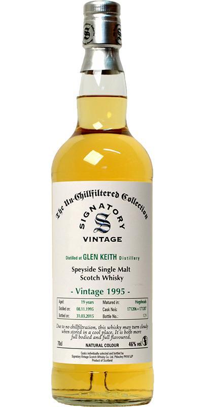 Glen Keith 1995 SV  The Un-Chillfiltered Collection