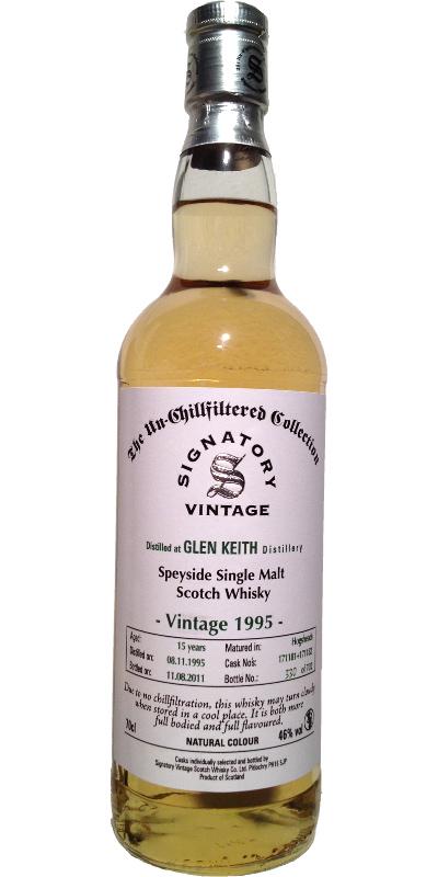 Glen Keith 1995 SV  The Un-Chillfiltered Collection