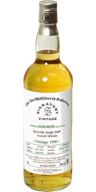 Glen Keith 1995 SV  The Un-Chillfiltered Collection