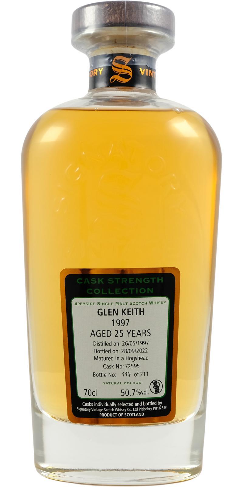 Glen Keith 1997 SV  Cask Strength Collection