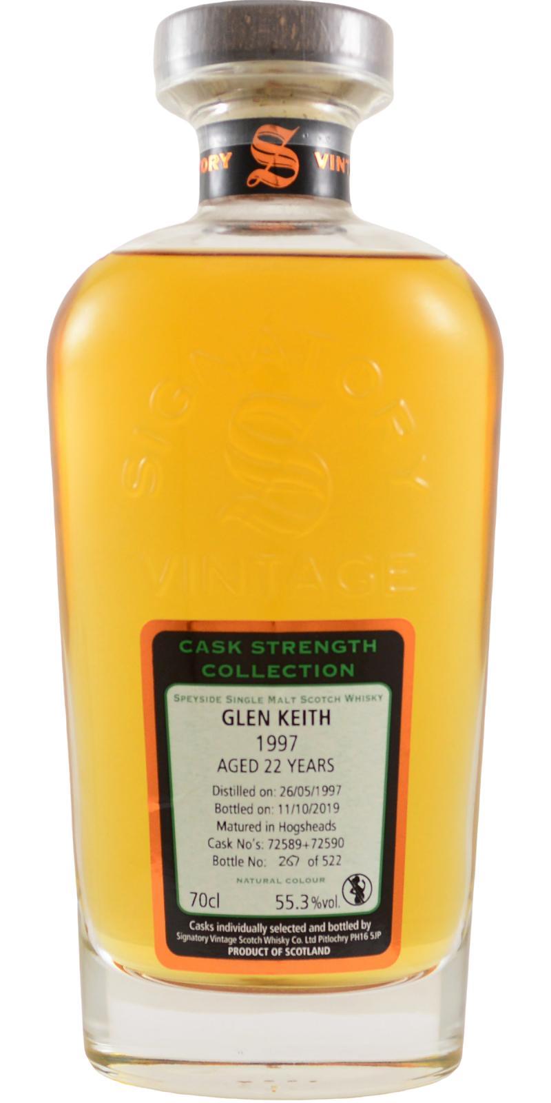 Glen Keith 1997 SV  Cask Strength Collection