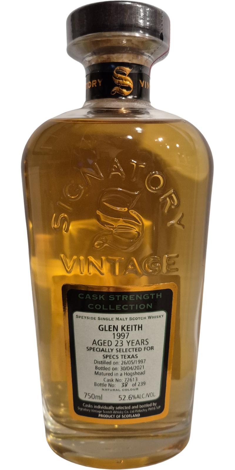 Glen Keith 1997 SV  Cask Strength Collection