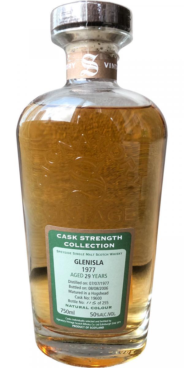 Glenisla 1977 SV  Cask Strength Collection