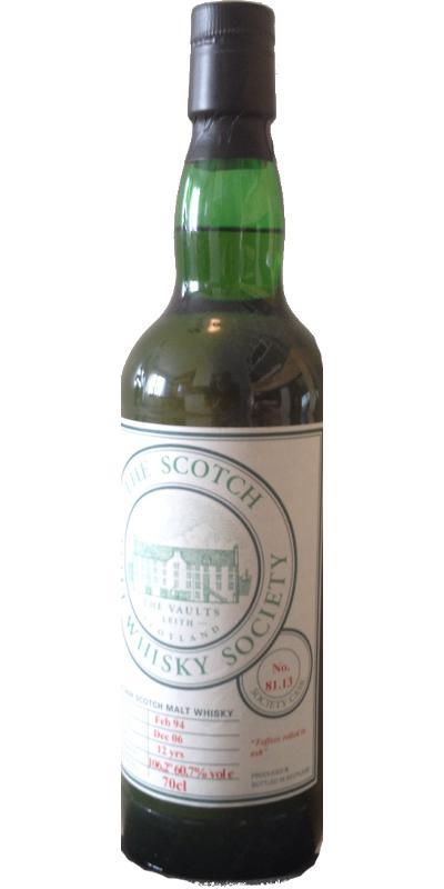 Glen Keith 1994 SMWS 81.13  Toffees rolled in ash