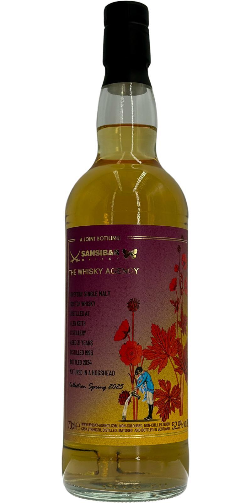 Glen Keith 1993 TWA  Joint Bottling with Sansibar