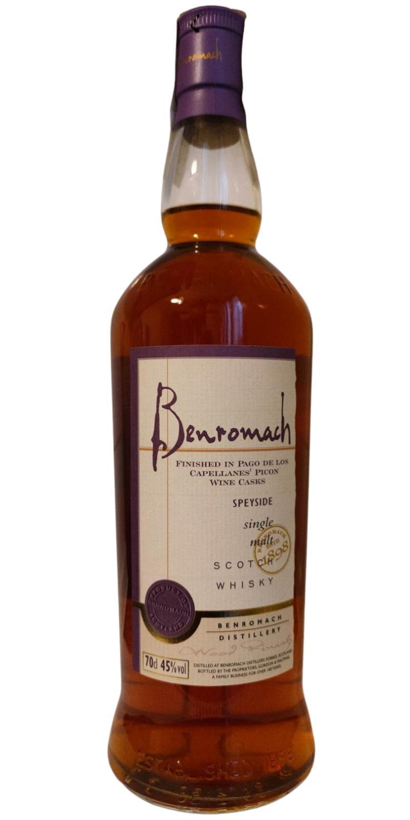Benromach 2002 Pago Capellanes Picon Wood Finish